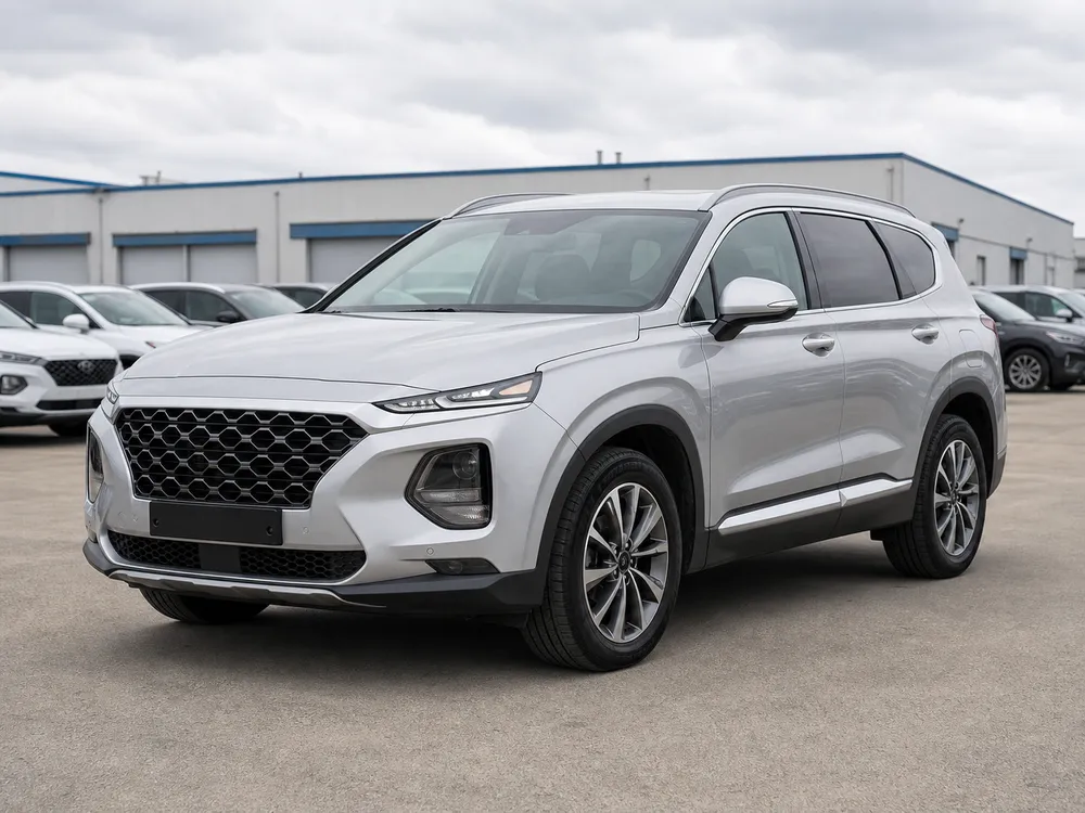 Hyundai Santa Fe 2.2D 2020 Pearl White Korean used suv for export